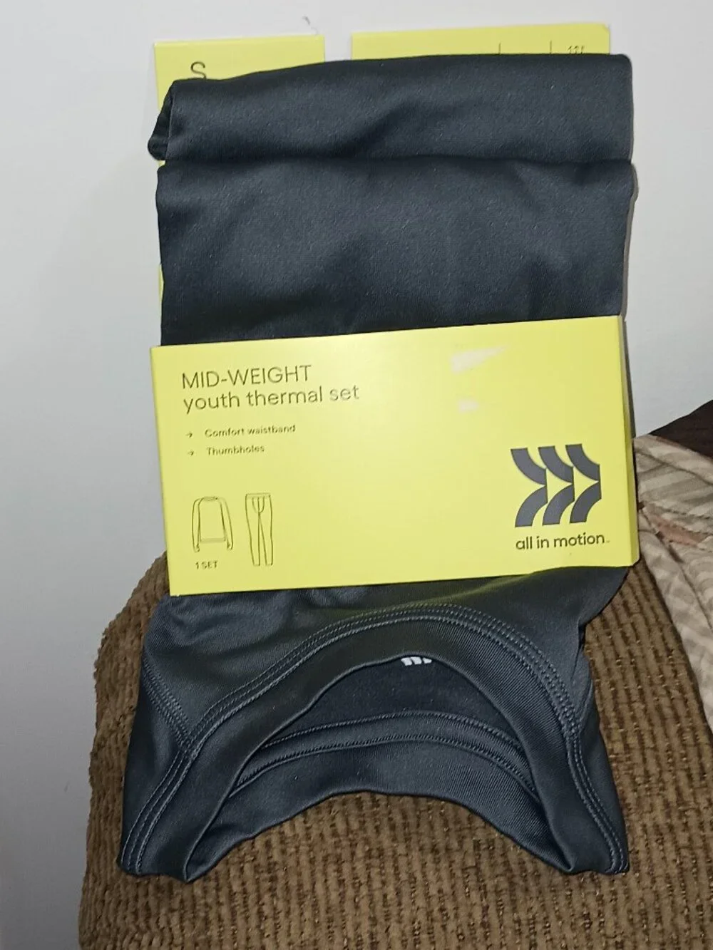 NEW Boys' 2pk Thermal Underwear Set - All In Motion™ Gray Med (8)